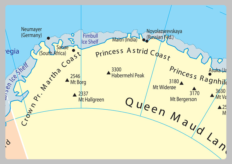 Antarctica Political Map