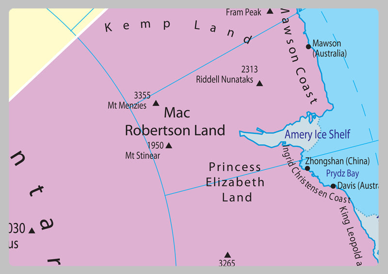 Antarctica Political Map