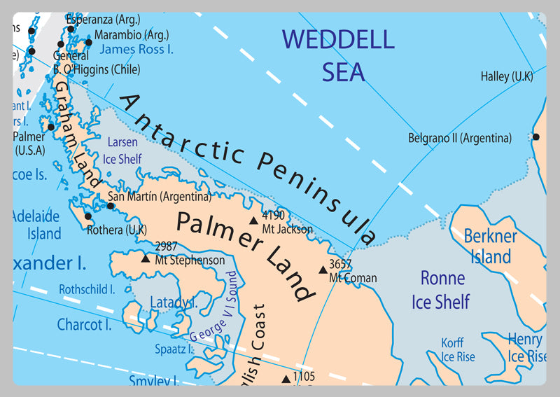 Antarctica Political Map