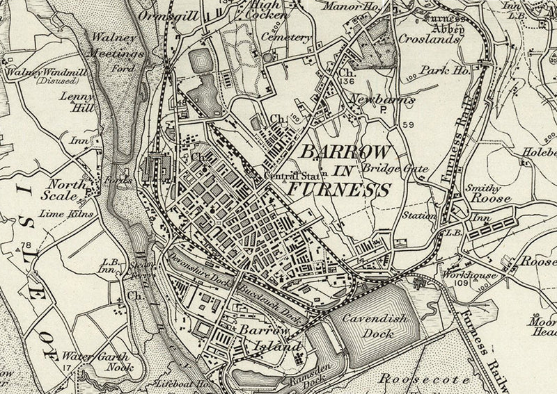 Barrow In Furness and Environs Ordnance Survey of England and