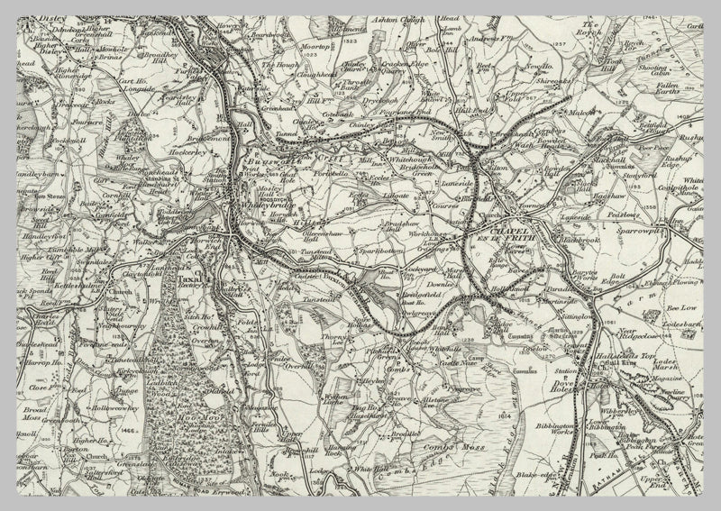 1890 Collection - Chapel en le Frith (Glossop) Ordnance Survey Map | I ...