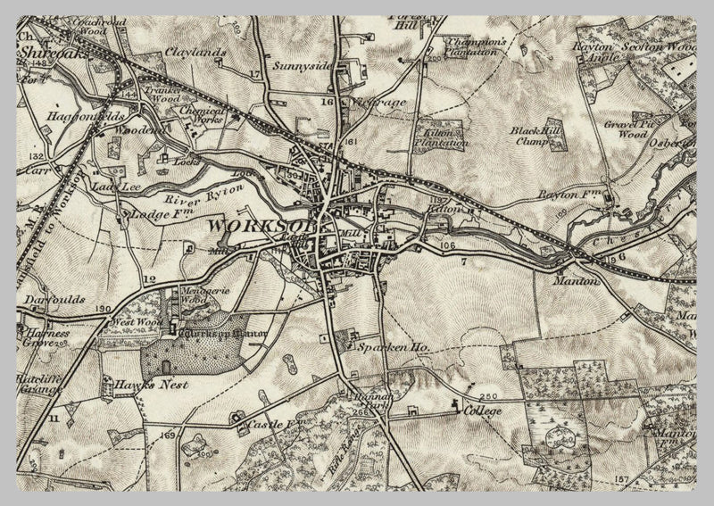 1890 Collection - East Retford (Doncaster) Ordnance Survey Map