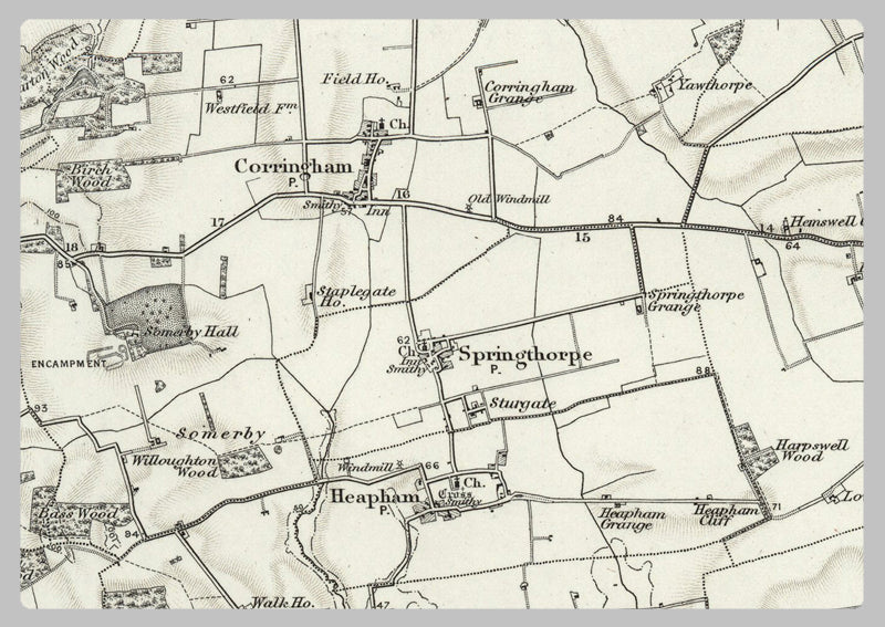 1890 Collection - Market Rasen (Brigg) Ordnance Survey Map