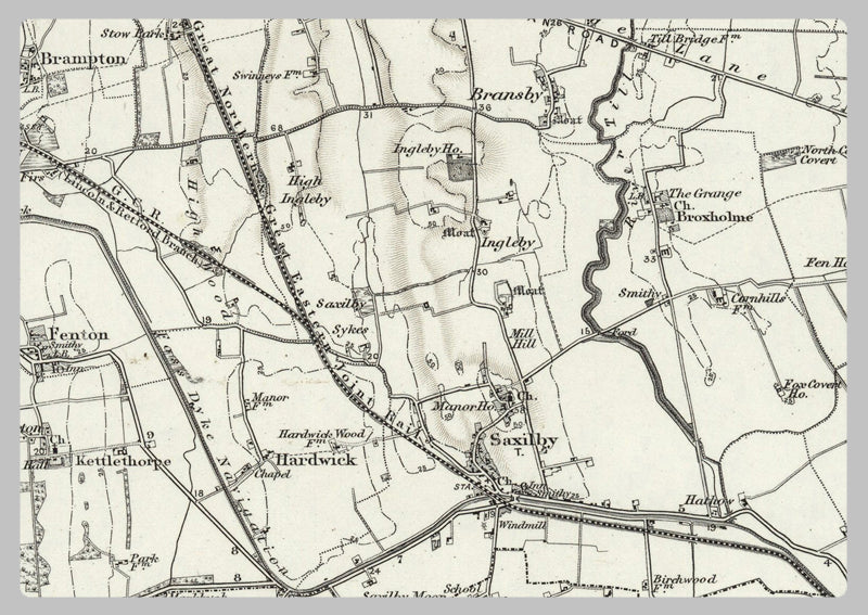 1890 Collection - Market Rasen (Brigg) Ordnance Survey Map