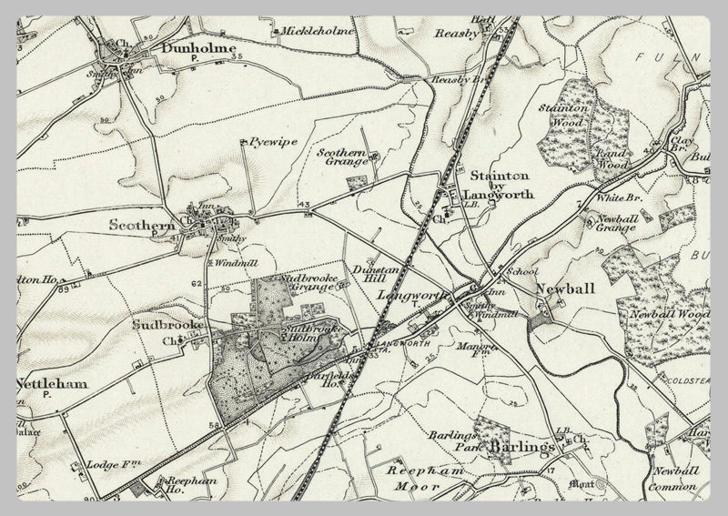 1890 Collection - Market Rasen (Brigg) Ordnance Survey Map