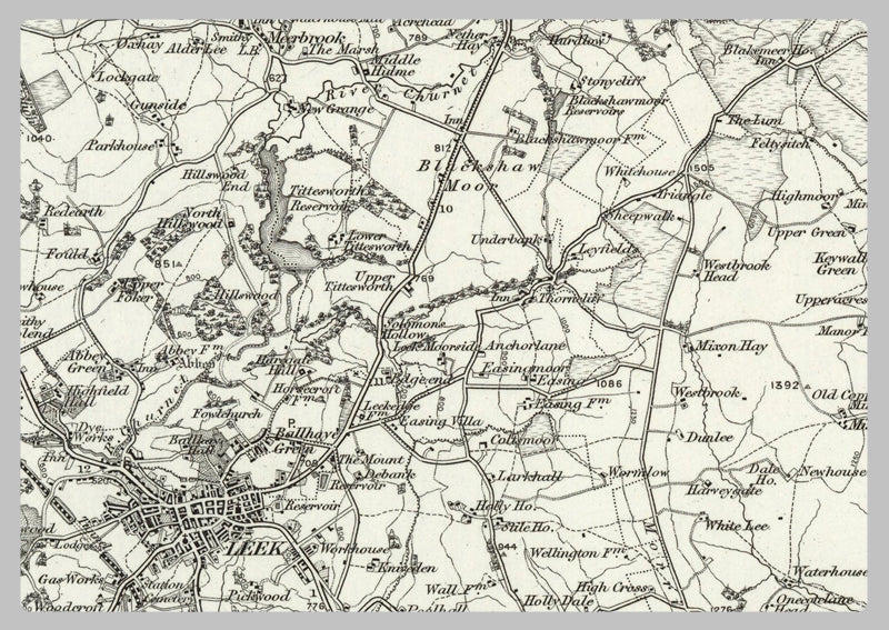 1890 Collection - Buxton (Chapel en le Frith) Ordnance Survey Map | I ...