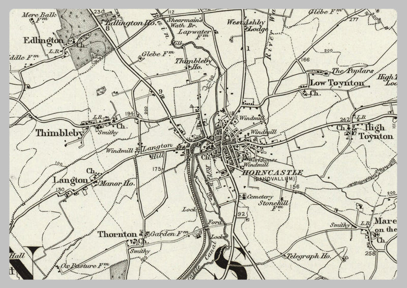 1890 Collection - Horncastle Ordnance Survey Map– I Love Maps