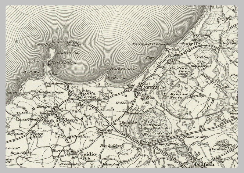 1890 Collection - Nevin (Carnarvon) Ordnance Survey Map– I Love Maps