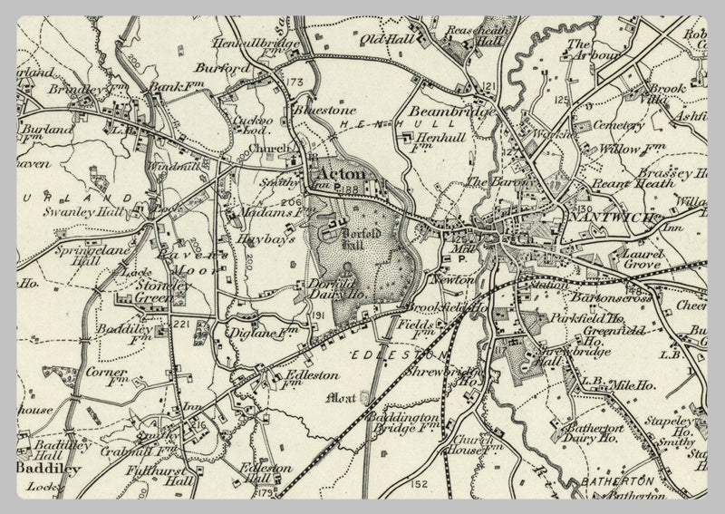 1890 Collection - Natwich (Chester) Ordnance Survey Map