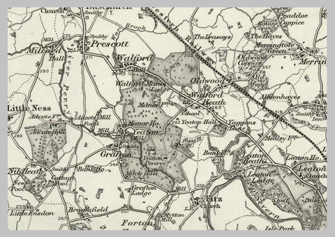 1890 Collection - Wem (Nantwich) Ordnance Survey Map | I Love Maps