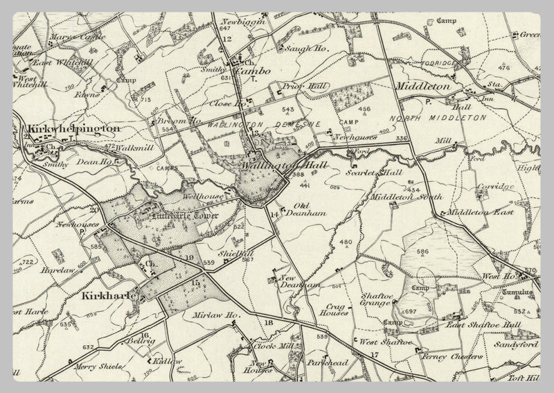 1890 Collection - Morpeth Ordnance Survey Map