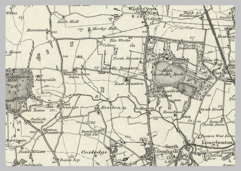 1890 Collection - Morpeth Ordnance Survey Map