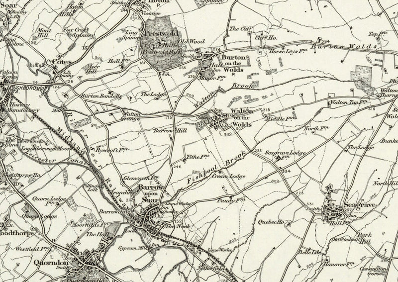 1890 Collection - Melton Mowbray (Nottingham) Ordnance Survey Map | I ...