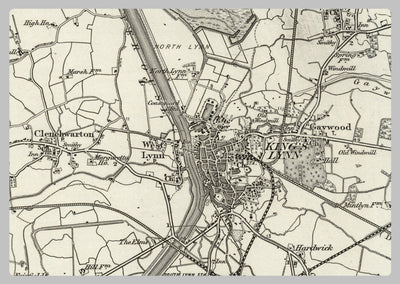 1890 Collection - King's Lynn Ordnance Survey Map– I Love Maps