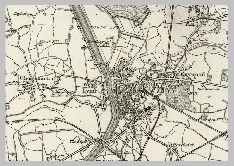 1890 Collection - King's Lynn Ordnance Survey Map