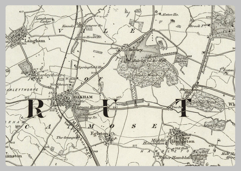 1890 Collection - Stamford (Bourn) Ordnance Survey Map