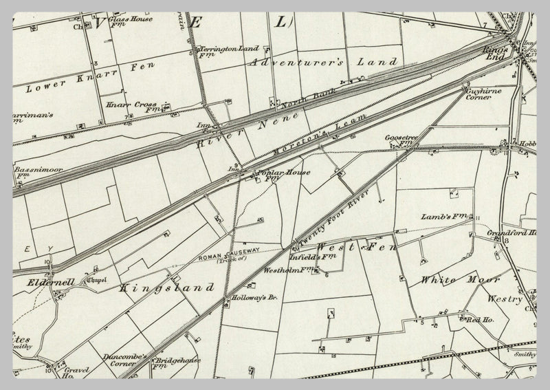 1890 Collection - Peterborough (Spalding) Ordnance Survey Map