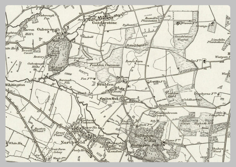 1890 Collection - Swaffham (Fakenham) Ordnance Survey Map