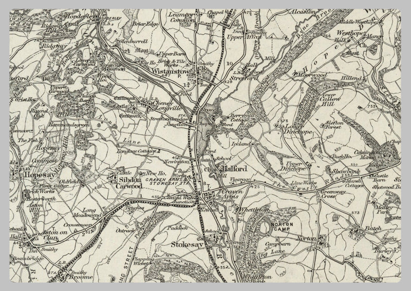 1890 Collection - Church Stretton Ordnance Survey Map