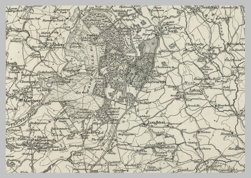 1890 Collection - Church Stretton Ordnance Survey Map