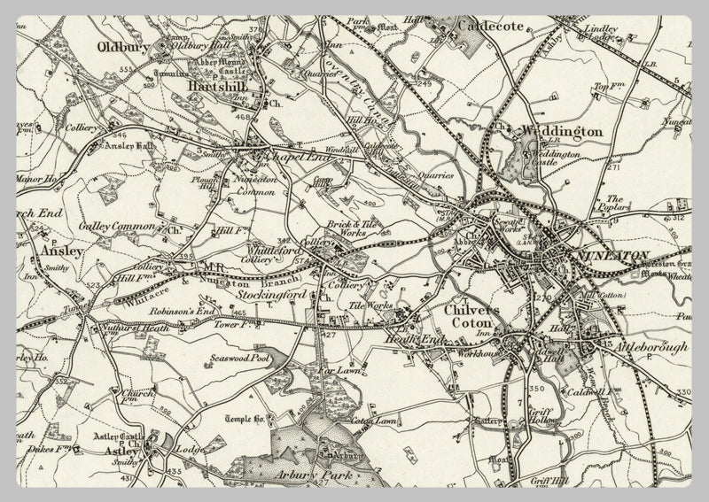 1890 Collection - Coventry (Atherstone) Ordnance Survey Map