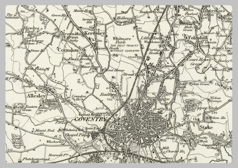 1890 Collection - Coventry (Atherstone) Ordnance Survey Map