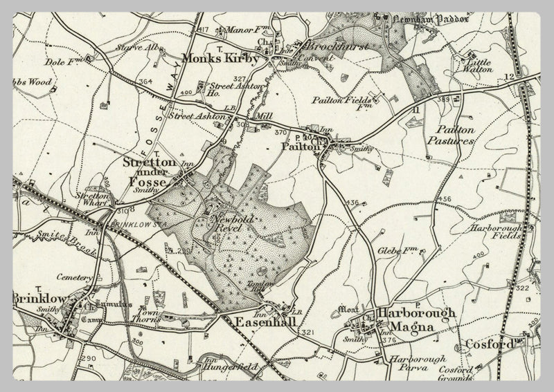 1890 Collection - Coventry (Atherstone) Ordnance Survey Map