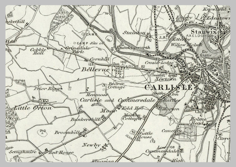 1890 Collection - Carlisle Ordnance Survey Map– I Love Maps