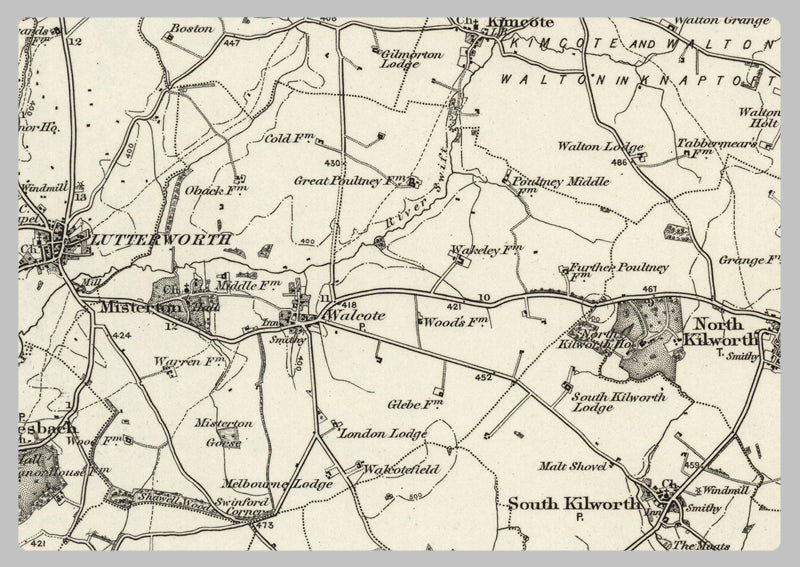 1890 Collection - Market Harborough Ordnance Survey Map