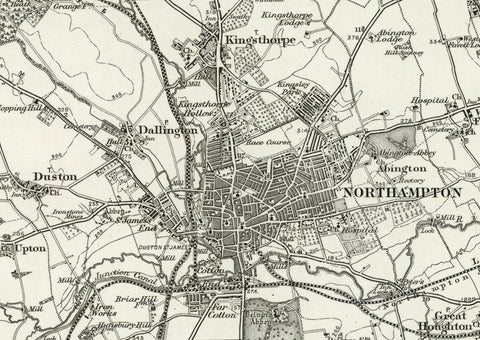 1890 Collection - Northhampton (Market Harborough) Ordnance Survey Map ...