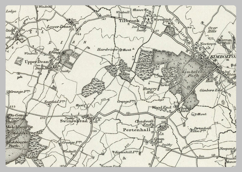 1890 Collection - Wellingborough (Kettering) Ordnance Survey Map