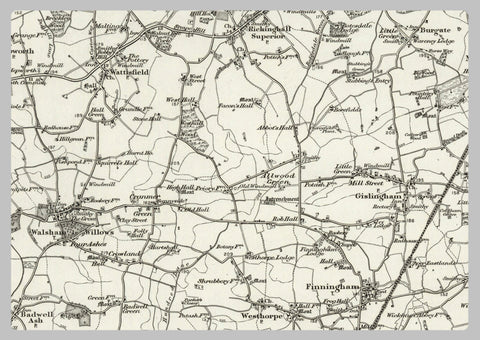 1890 Collection - Eye (Diss) Ordnance Survey Map | I Love Maps