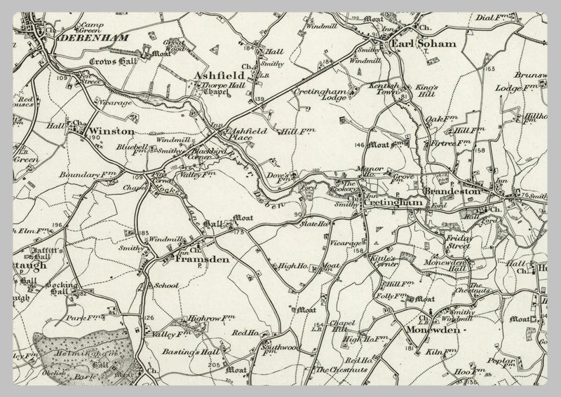 1890 Collection - Eye (Diss) Ordnance Survey Map