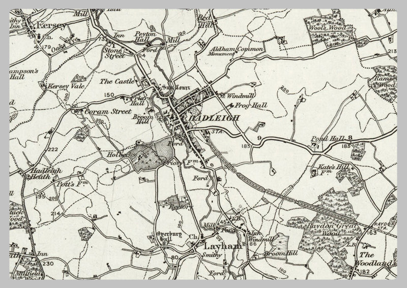 1890 Collection - Ipswich (Eye) Ordnance Survey Map