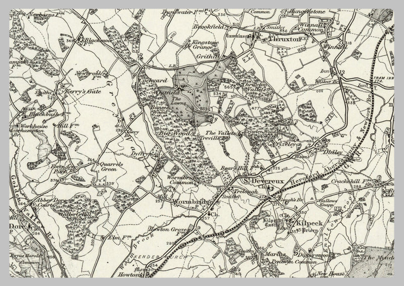 1890 Collection - Ross (Hereford) Ordnance Survey Map