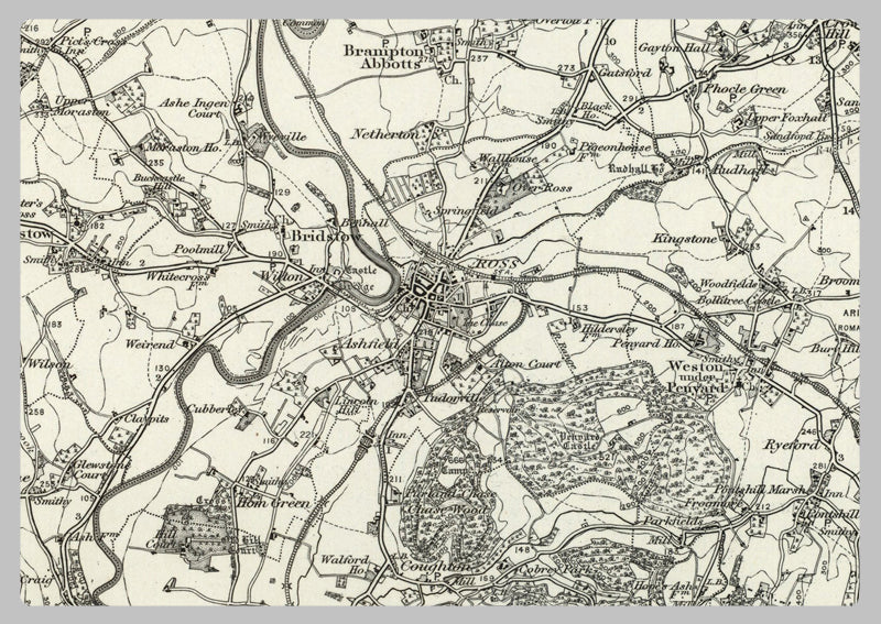 1890 Collection - Ross (Hereford) Ordnance Survey Map
