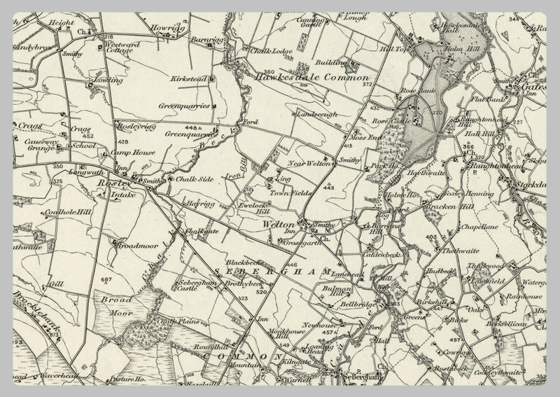 1890 Collection - Cockermouth (Carlisle) Ordnance Survey Map