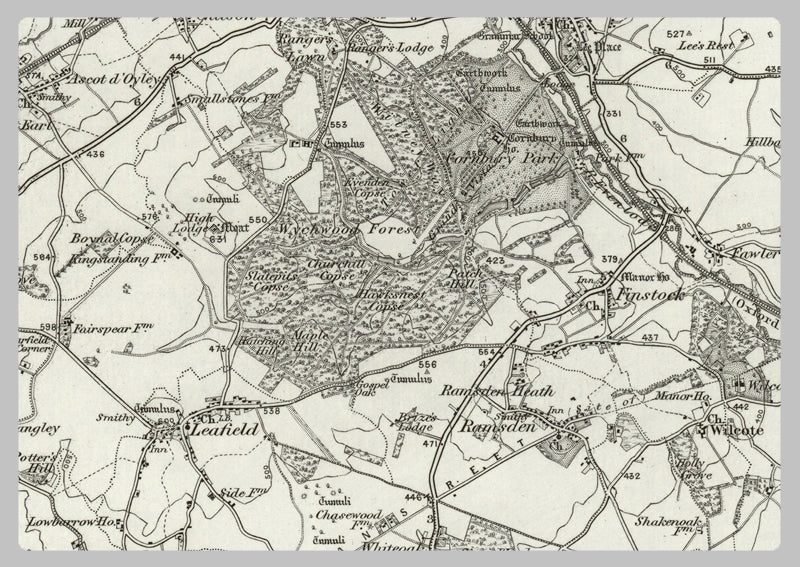 1890 Collection - Oxford (Chipping Norton)  Ordnance Survey Map