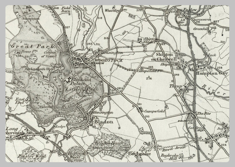 1890 Collection - Oxford (Chipping Norton)  Ordnance Survey Map