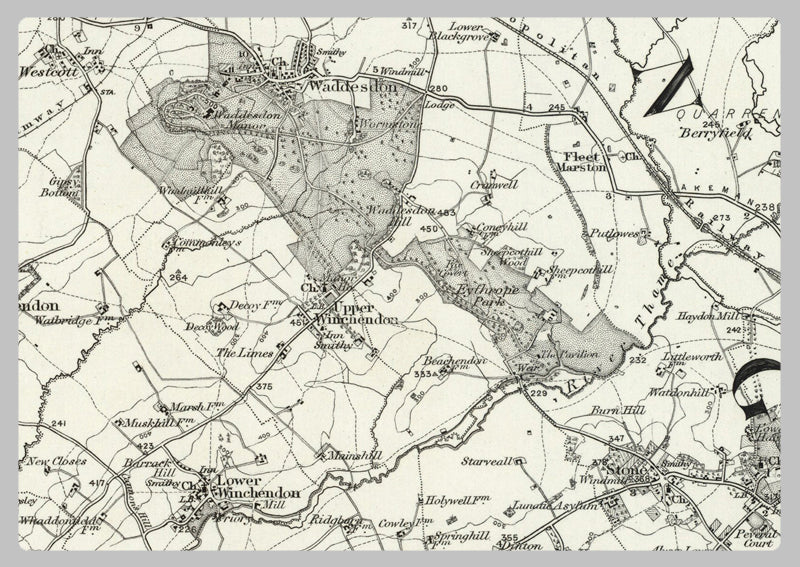 1890 Collection - Thame (Buckingham) Ordnance Survey Map