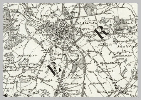 1890 Collection - Hertford (Hitchin) Ordnance Survey Map | I Love Maps