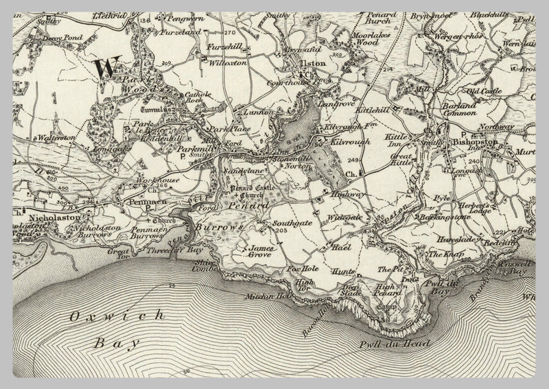 1890 Collection - Swansea (Ammanford) Ordnance Survey Map