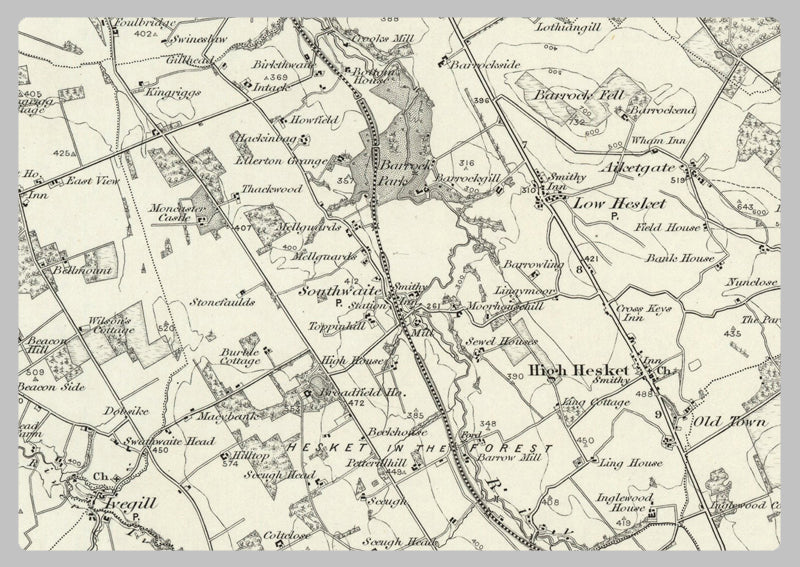 1890 Collection - Penrith (Brampton) Ordnance Survey Map