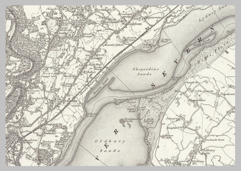 1890 Collection - Chepstow (Monmouth) Ordnance Survey Map