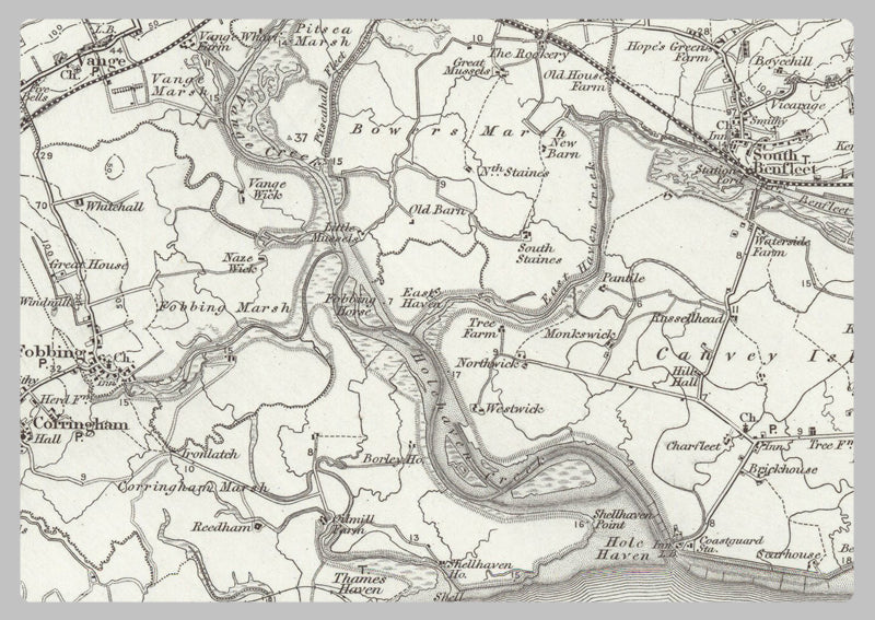 1890 Collection - Shoeburyness (Chelmsford) Ordnance Survey Map