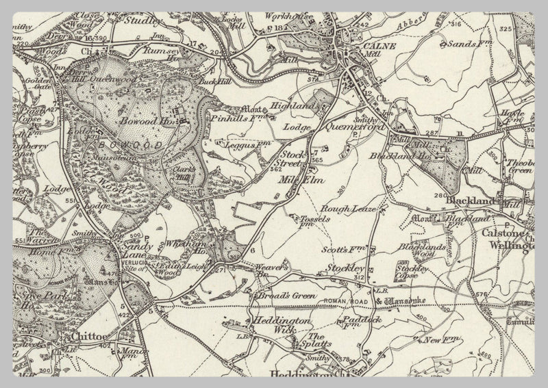 1890 Collection - Marlborough (Swindon) 1890 Ordnance Survey Map | I ...