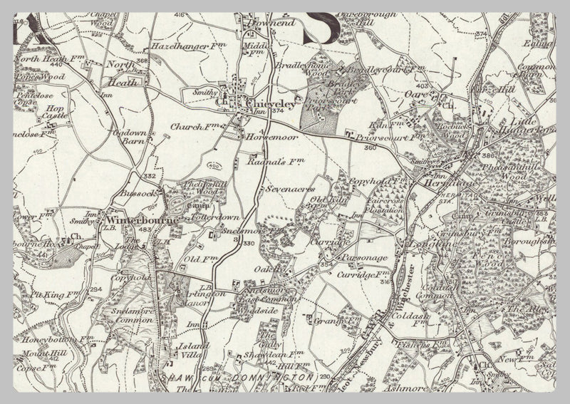 1890 Collection - Hungerford (Abingdon) Ordnance Survey Map