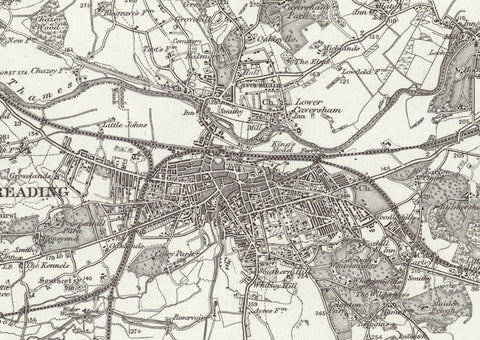 1890 Collection - Reading (Henley on Thames) Ordnance Survey Map | I ...