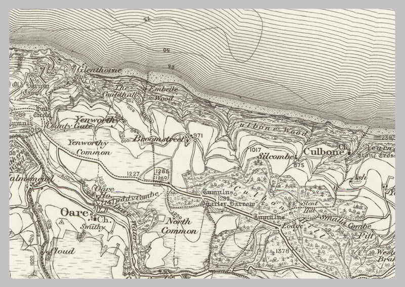 1890 Collection - Minehead (Bridgend) Ordnance Survey Map