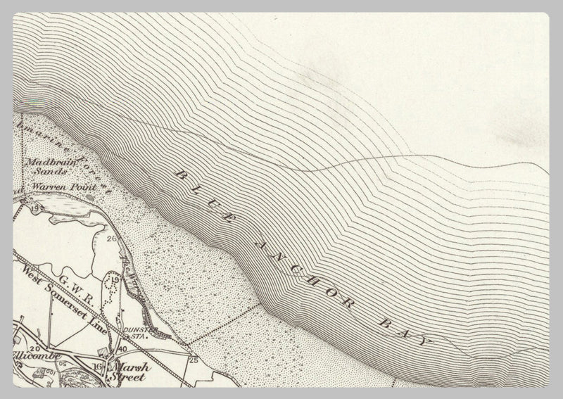 1890 Collection - Minehead (Bridgend) Ordnance Survey Map